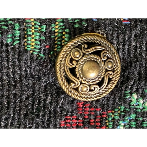 Vintage Christmas Santa Women's L Tapestry Vest Vintage Adjustable Bobbie Brooks - Picture 5 of 10